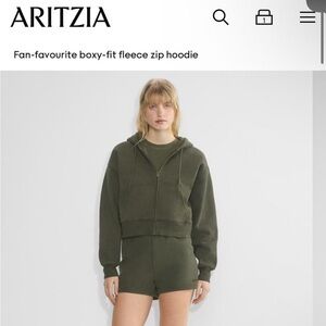 Aritzia Cozy Olive Sweatfleece